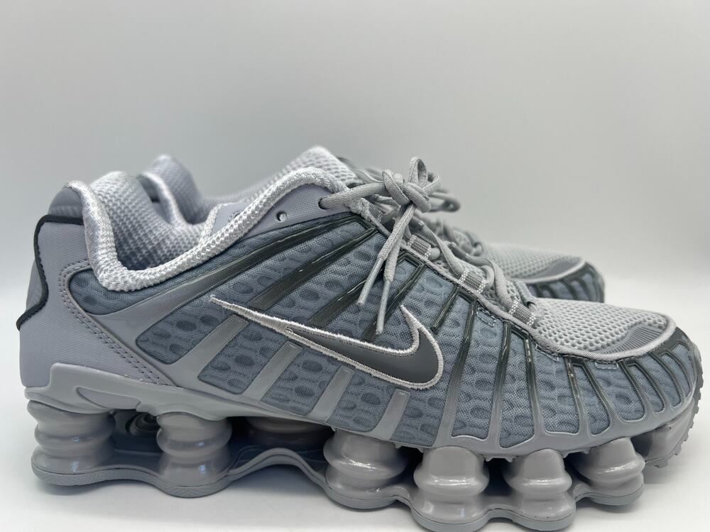 Nike Shox TL Men's Size 8 Wolf Grey Iron Grey Running Shoes AV3595-015